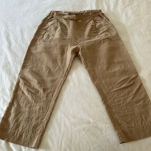 The Great, drop crotch linen pant